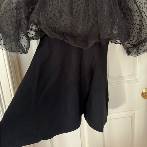 Zara Black Mesh Combination Mini Dress - Picture 9 of 10